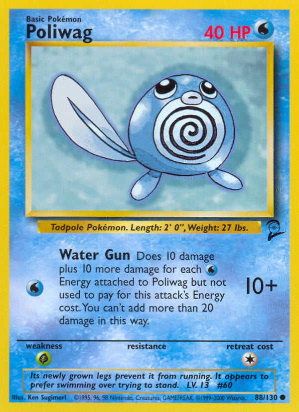Base Set 2 Poliwag #88/130